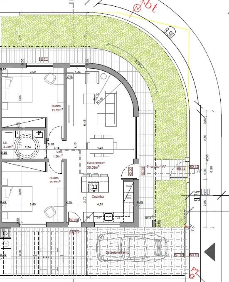 Moradia T2 para Venda em Fernao Ferro Planta 1