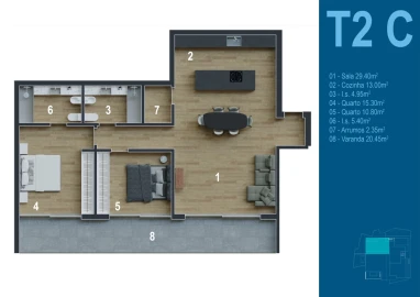 Apartamento T2 para Venda em Funchal (Santa Maria Maior)