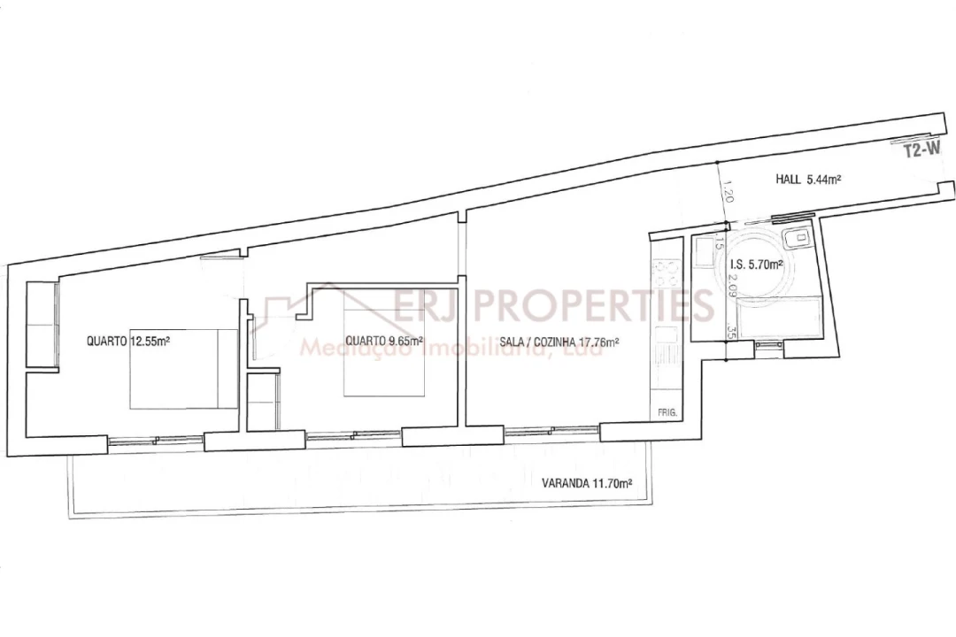Apartamento T2 para Venda em Altura Foto 2