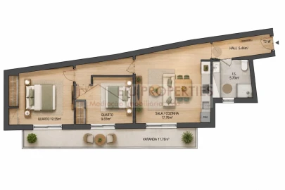 Apartamento T2 para Venda em Altura