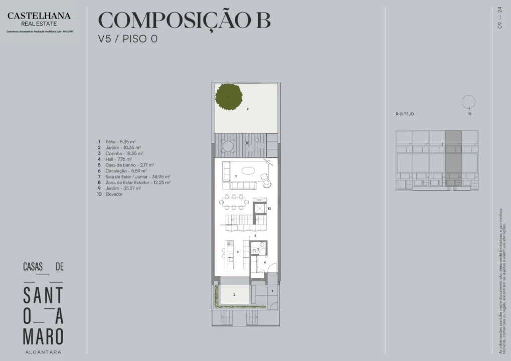 Moradia T5 para Venda em Alcantara Planta 2