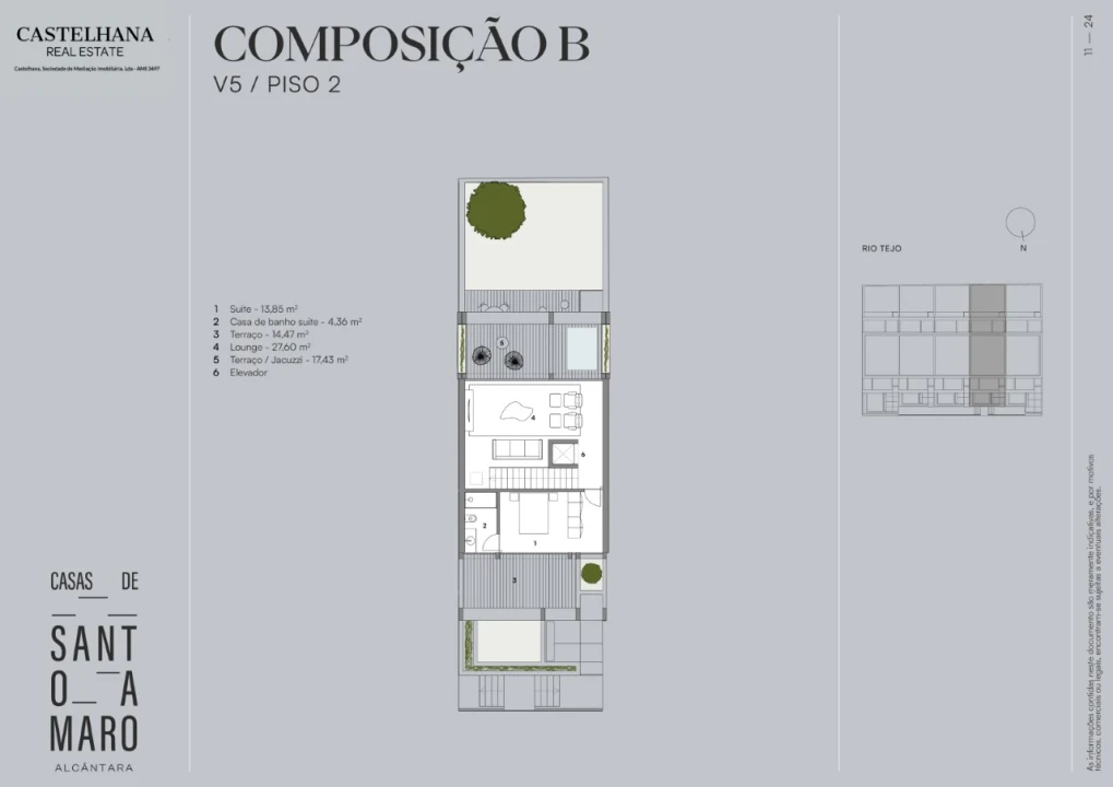 Moradia T5 para Venda em Alcantara Planta 4