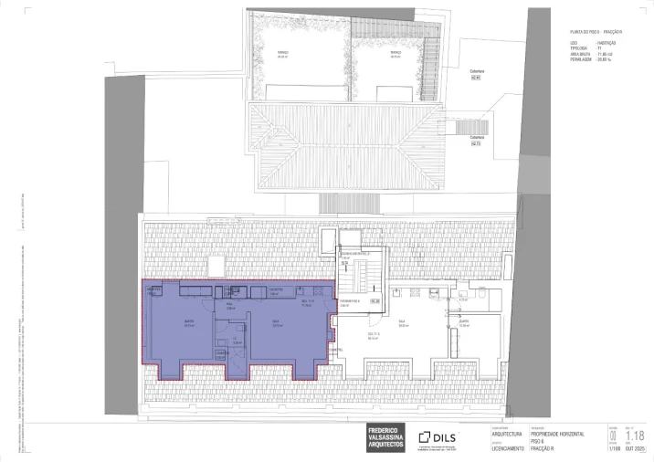 Apartamento T1 para Venda em Santa Maria Maior Planta 1