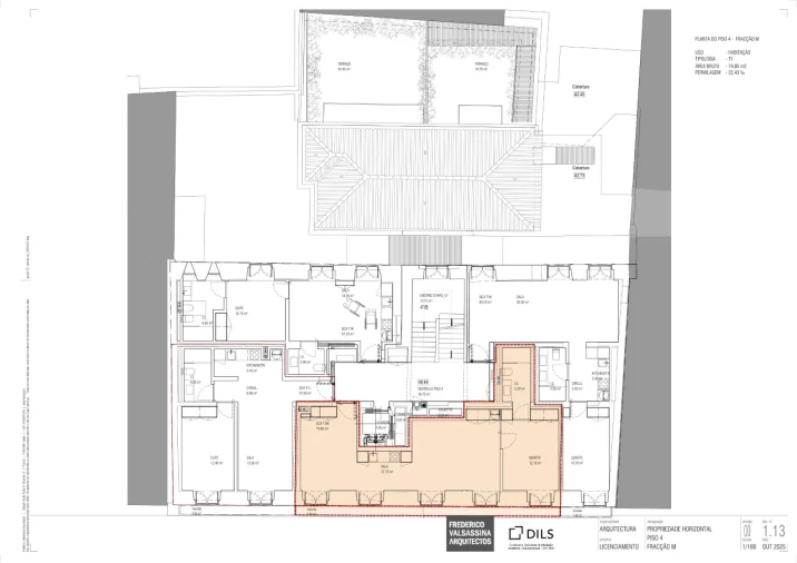Apartamento T1 para Venda em Santa Maria Maior Planta 1