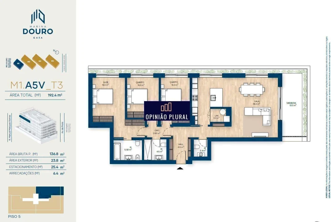 Apartamento T3 para Venda em Canidelo Foto 39