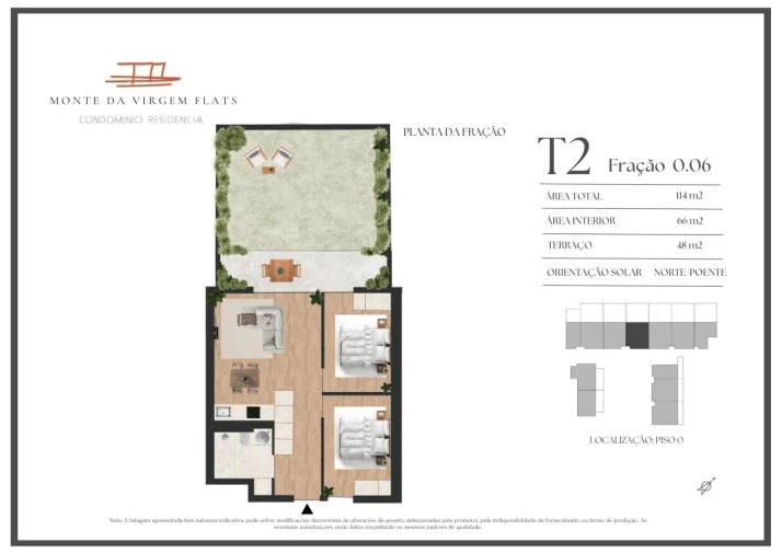 Apartamento T2 para Venda em Vilar de Andorinho Planta 1
