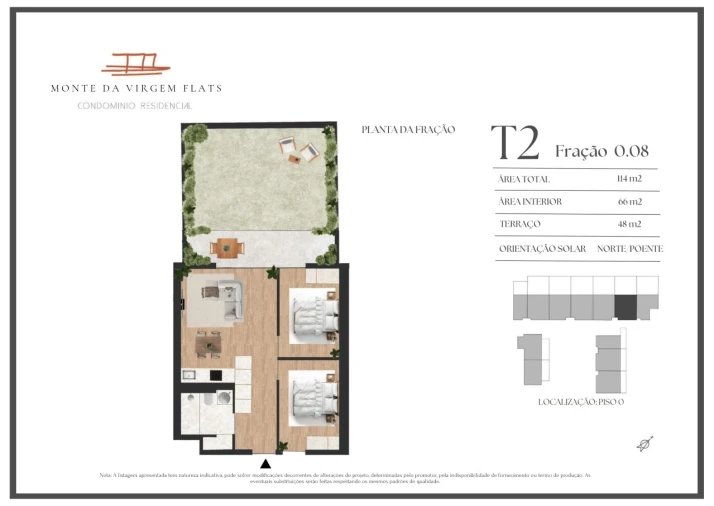 Apartamento T2 para Venda em Vilar de Andorinho Planta 1