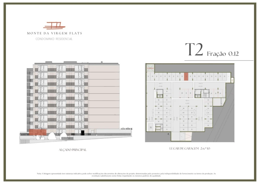 Apartamento T2 para Venda em Vilar de Andorinho Planta 2