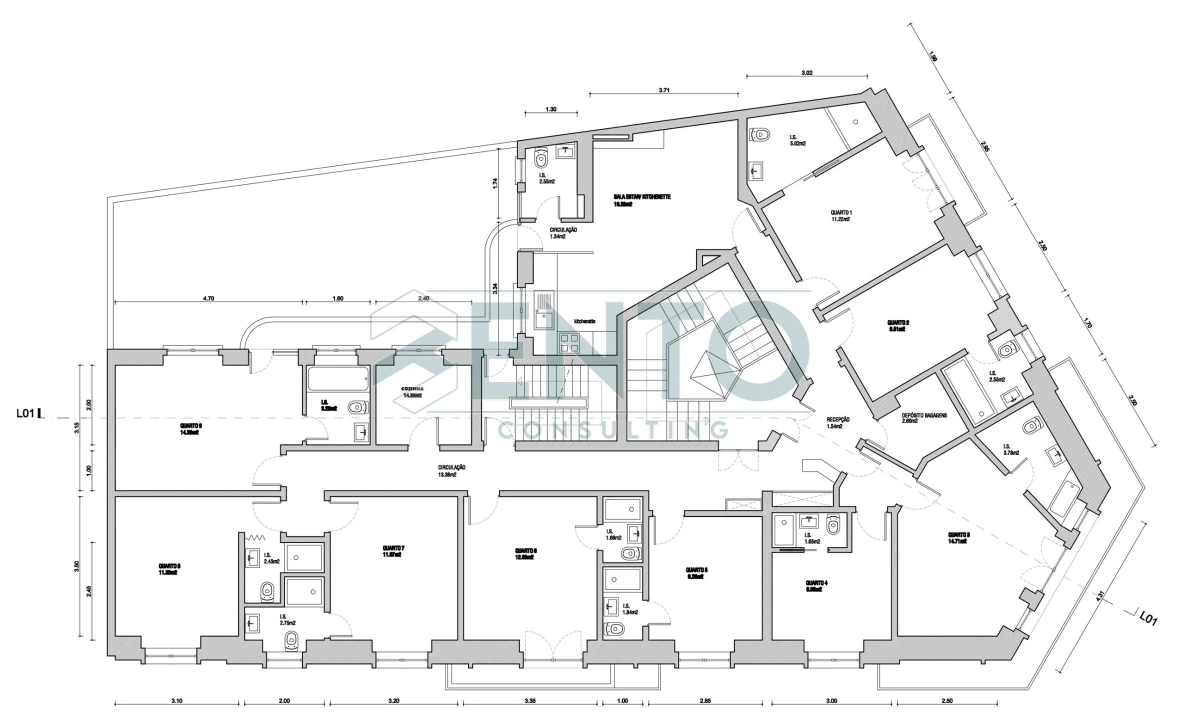 Apartamento T9 para Venda em Santo António Foto 48
