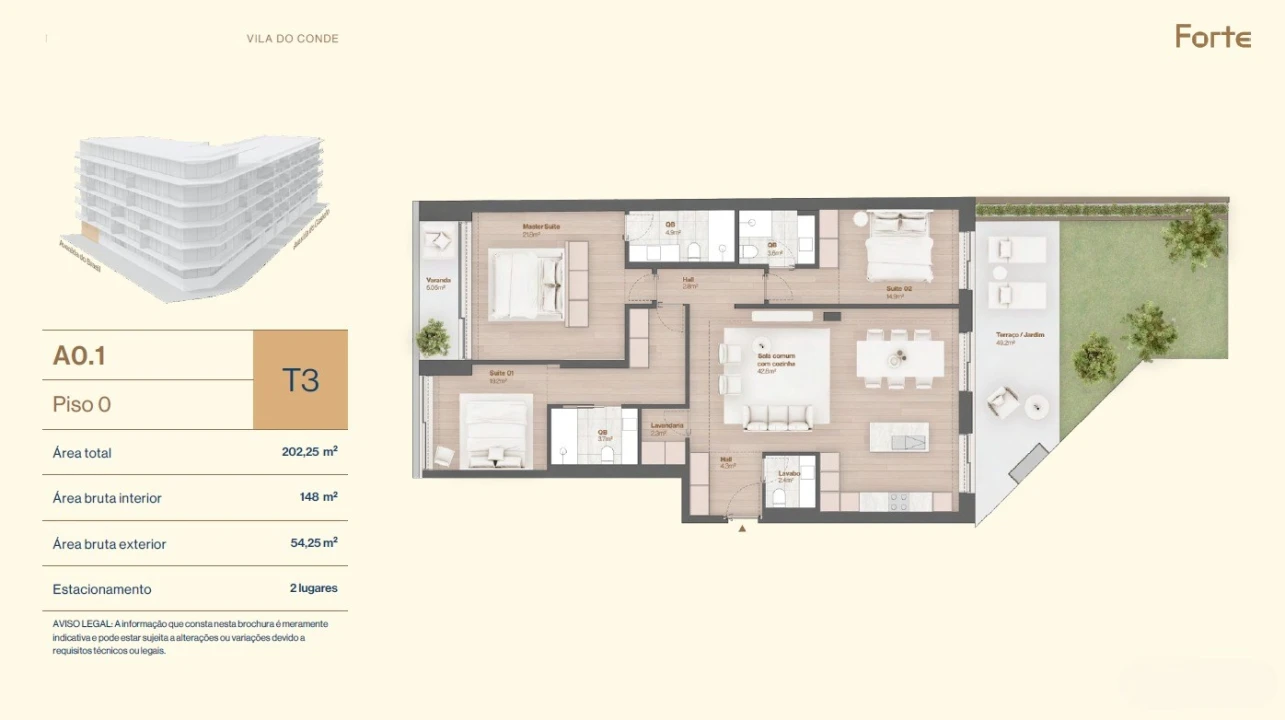 Apartamento T3 para Venda em Vila do Conde Foto 9