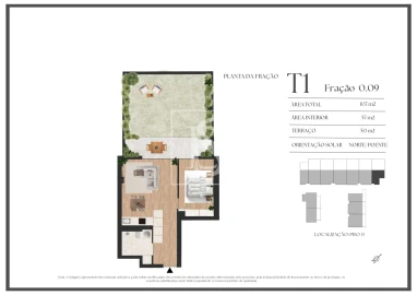 Apartamento T1 para Venda em Vilar de Andorinho