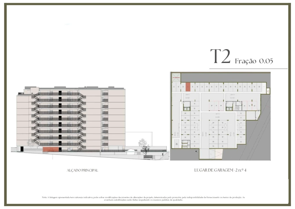 Apartamento T2 para Venda em Vilar de Andorinho Planta 2