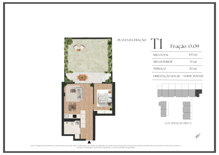 Apartamento T1 para Venda em Vilar de Andorinho Planta 1
