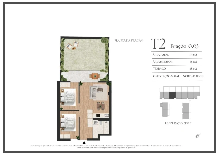 Apartamento T2 para Venda em Vilar de Andorinho Planta 1