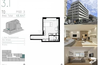 Apartamento T1 para Venda em Matosinhos e Leça da Palmeira