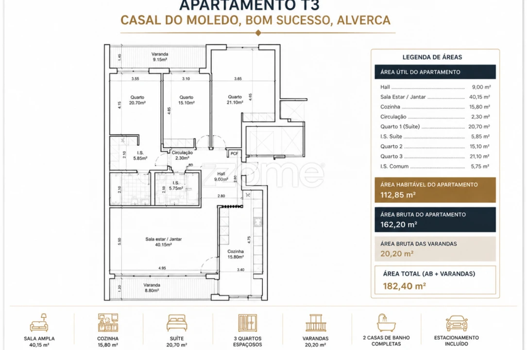 Apartamento T3 para Venda em Alverca do Ribatejo e Sobralinho Foto 22
