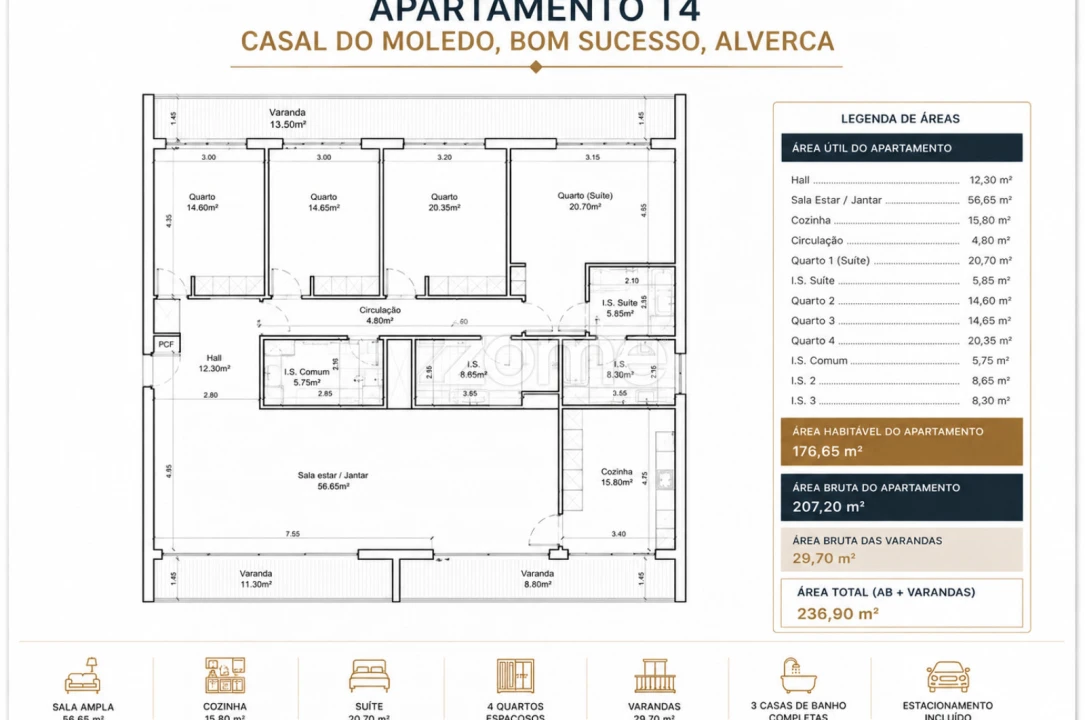 Apartamento T3 para Venda em Alverca do Ribatejo e Sobralinho Foto 21