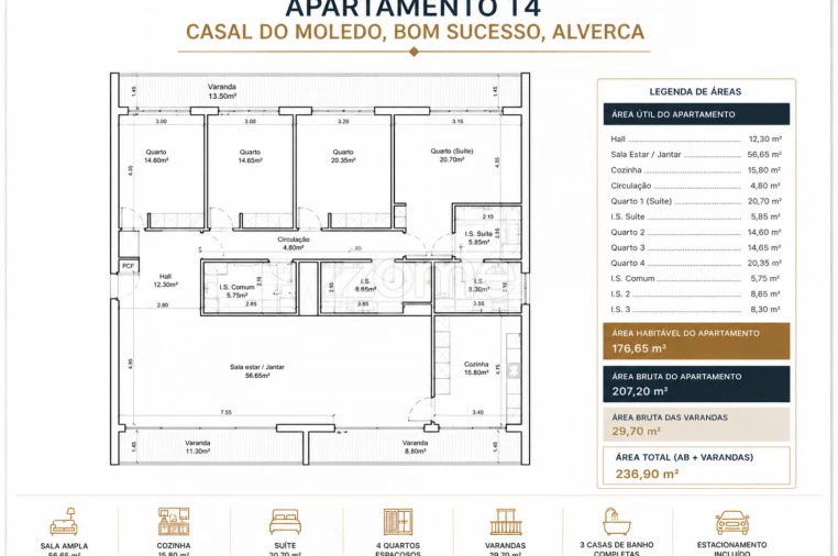 Apartamento T3 para Venda em Alverca do Ribatejo e Sobralinho Foto 21