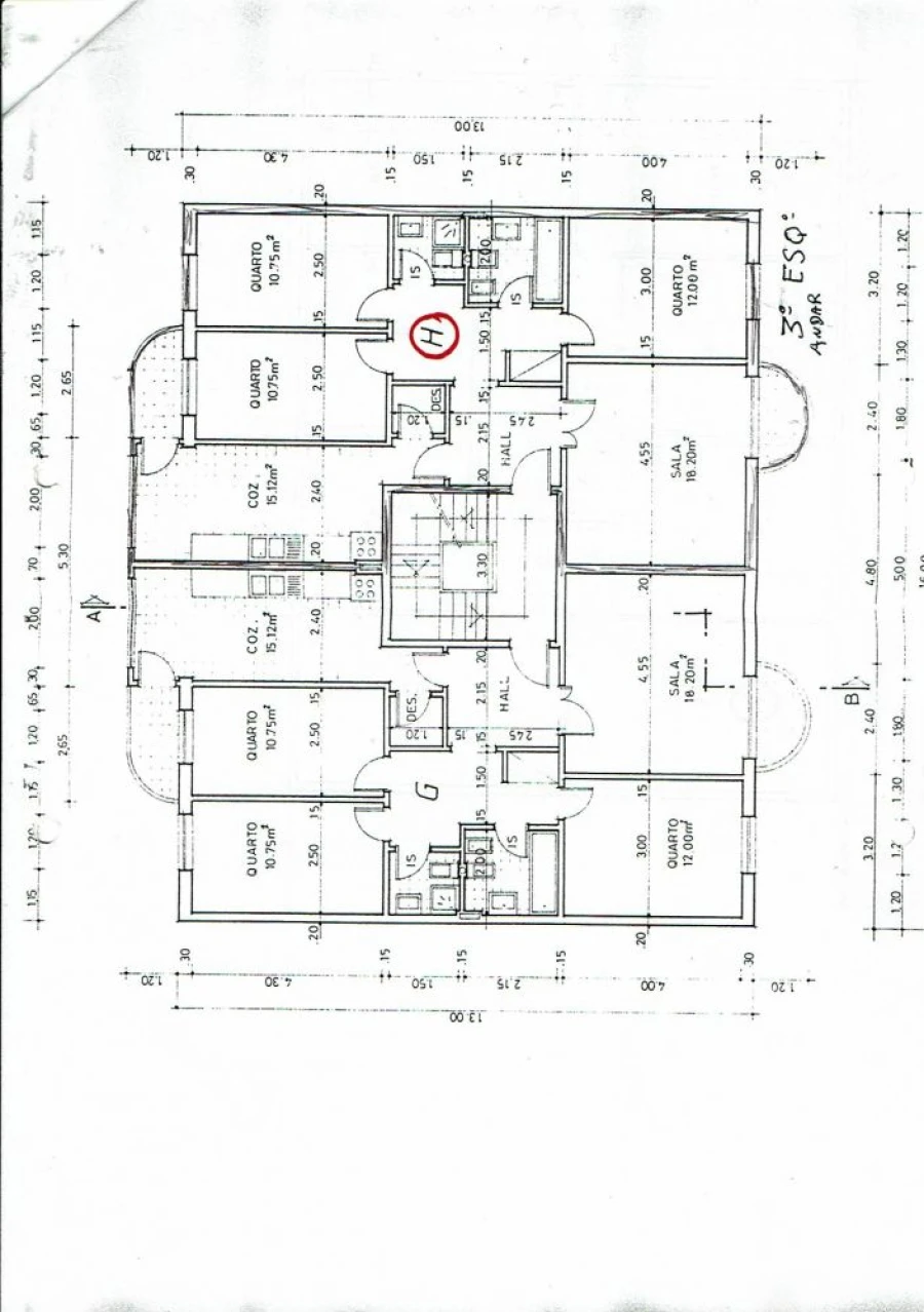 Apartamento T3 para Venda em Montijo e Afonsoeiro Planta 1