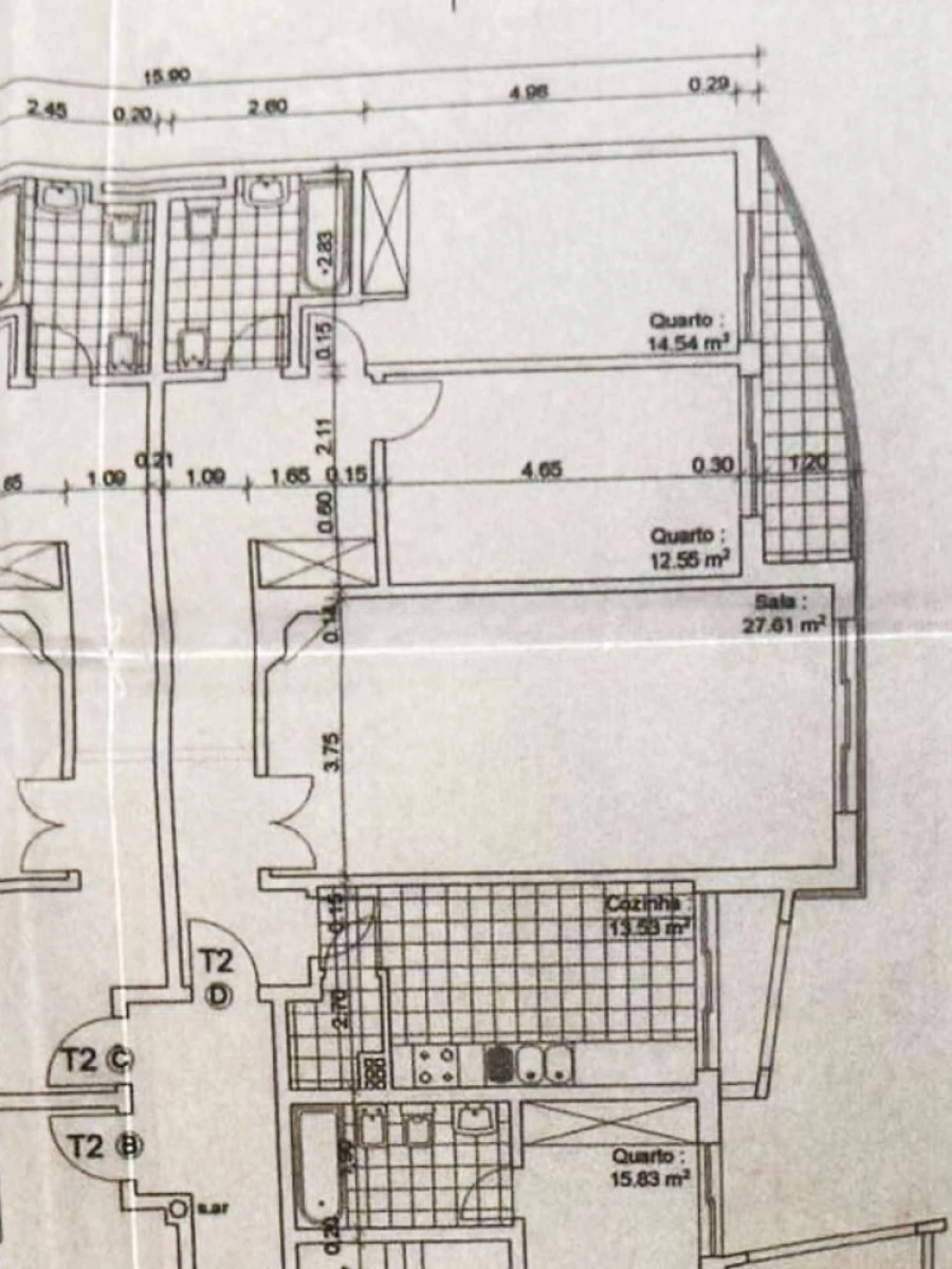 Apartamento T2 para Venda em Algueirão-Mem Martins Planta 1