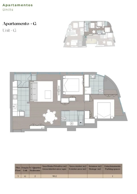 Apartamento T2 para Venda em Mafamude e Vilar do Paraíso