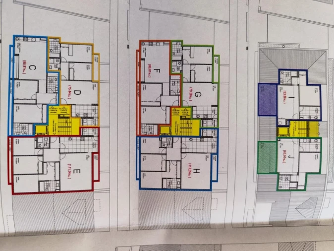 Apartamento T3 para Venda em Pedrouços Planta 1