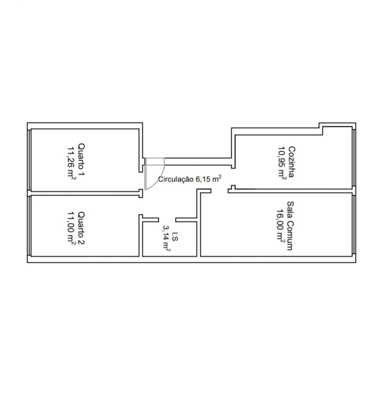 Apartamento T2 para Venda em Penha de França Planta 2