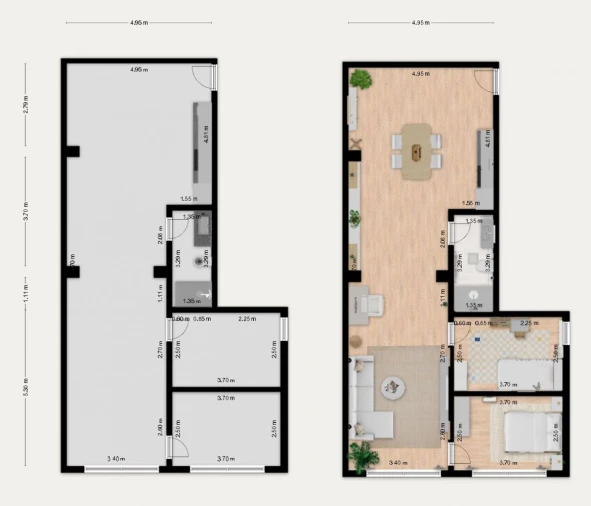 Apartamento T2 para Venda em Buarcos Planta 2