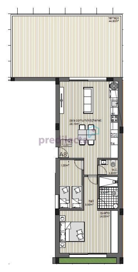 Apartamento T2 para Venda em Paranhos