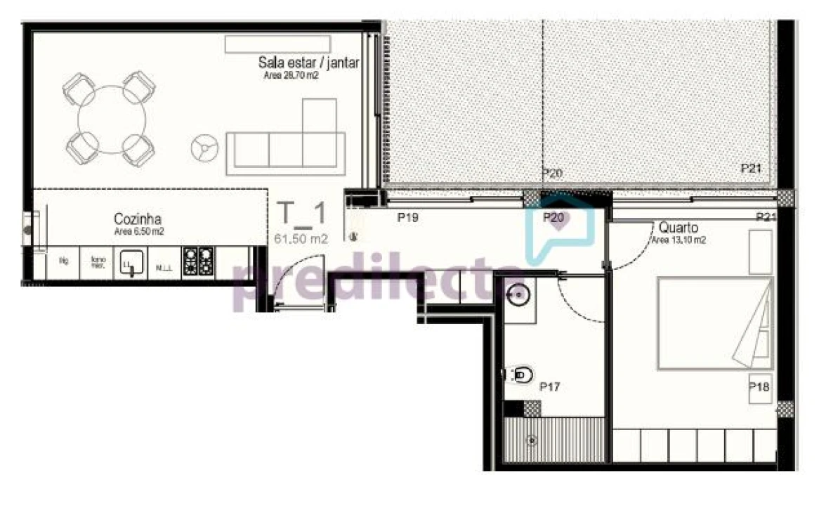 Apartamento T1 para Venda em Paranhos Foto 19