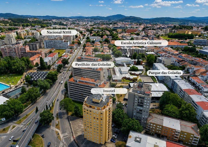 Apartamento T3 para Arrendamento em São Vitor (Braga) Foto 2