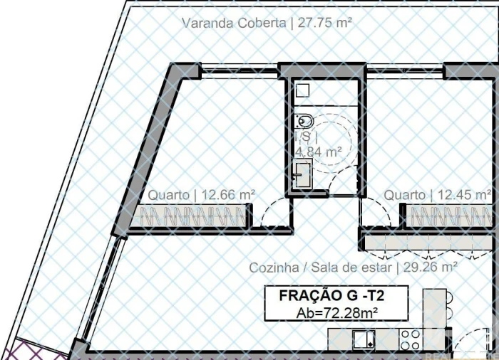 Apartamento T2 para Venda em Quarteira Foto 9