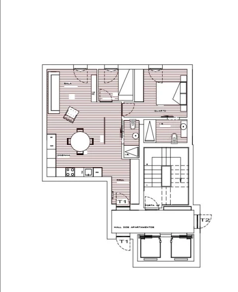 Apartamento T1 para Venda em Azurem