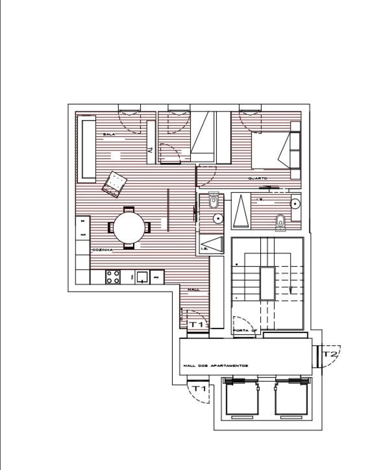 Apartamento T1 para Venda em Azurem Foto 9