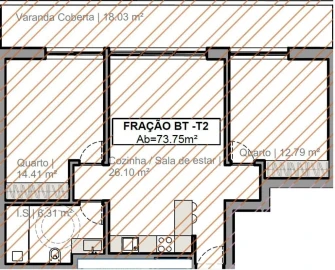 Apartamento T2 para Venda em Quarteira