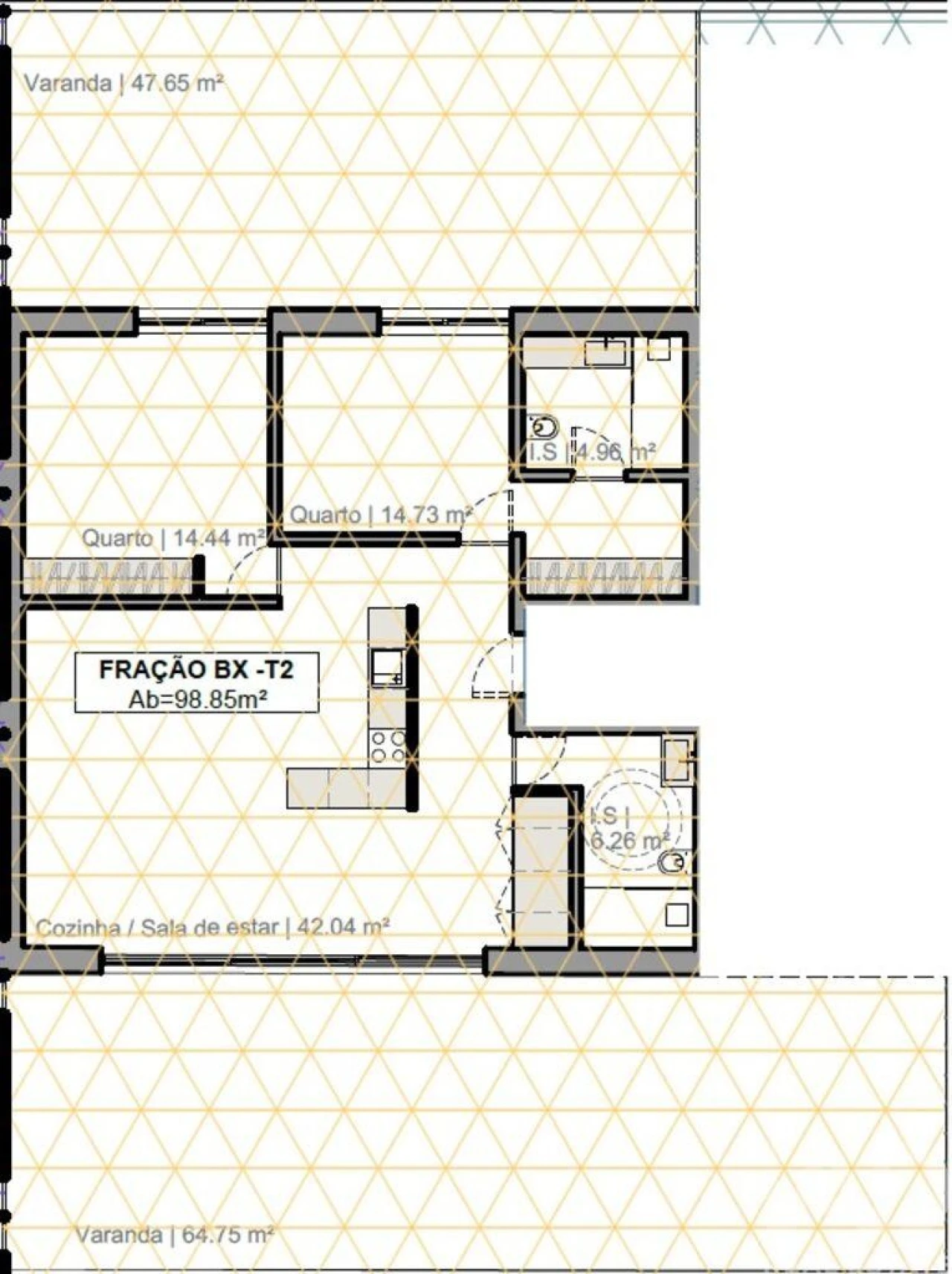 Apartamento T2 para Venda em Quarteira Foto 9