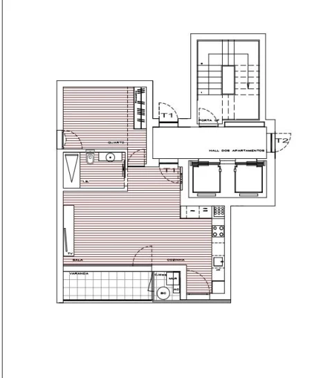 Apartamento T1 para Venda em Azurem