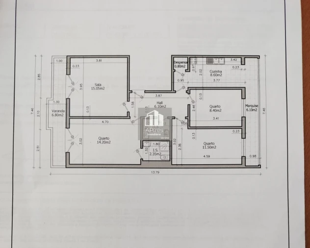 Apartamento T3 para Venda em Costa da Caparica Planta 1