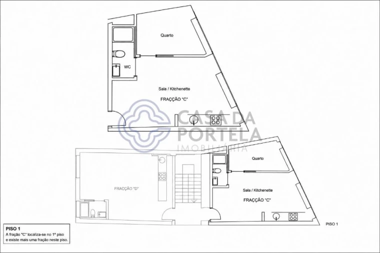 Apartamento T1 para Venda em Cedofeita, Santo Ildefonso, Sé, Miragaia, São Nicolau e Vitória Planta 1