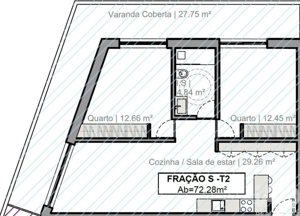 Apartamento T2 para Venda em Quarteira Foto 9