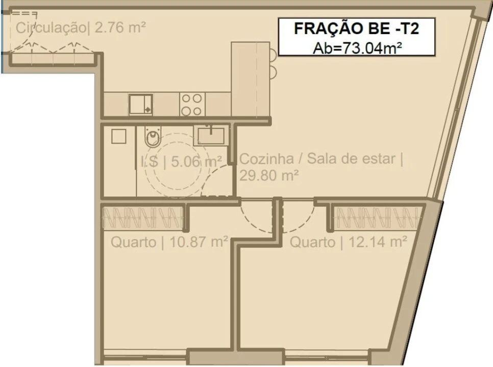 Apartamento T2 para Venda em Quarteira Foto 9