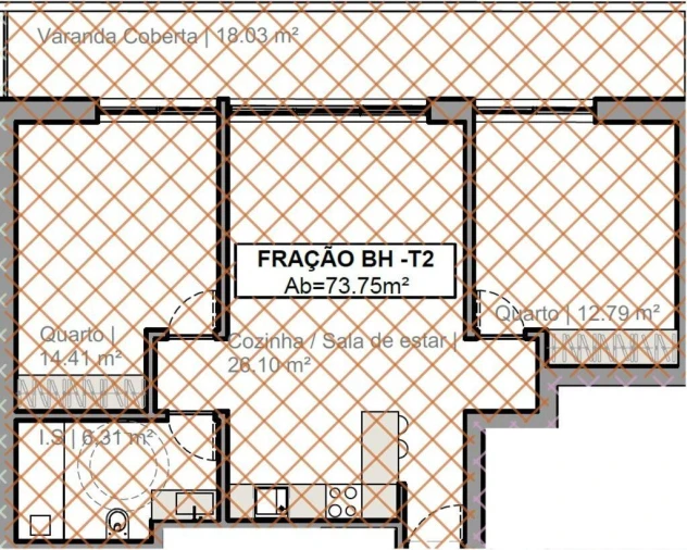 Apartamento T2 para Venda em Quarteira Foto 9