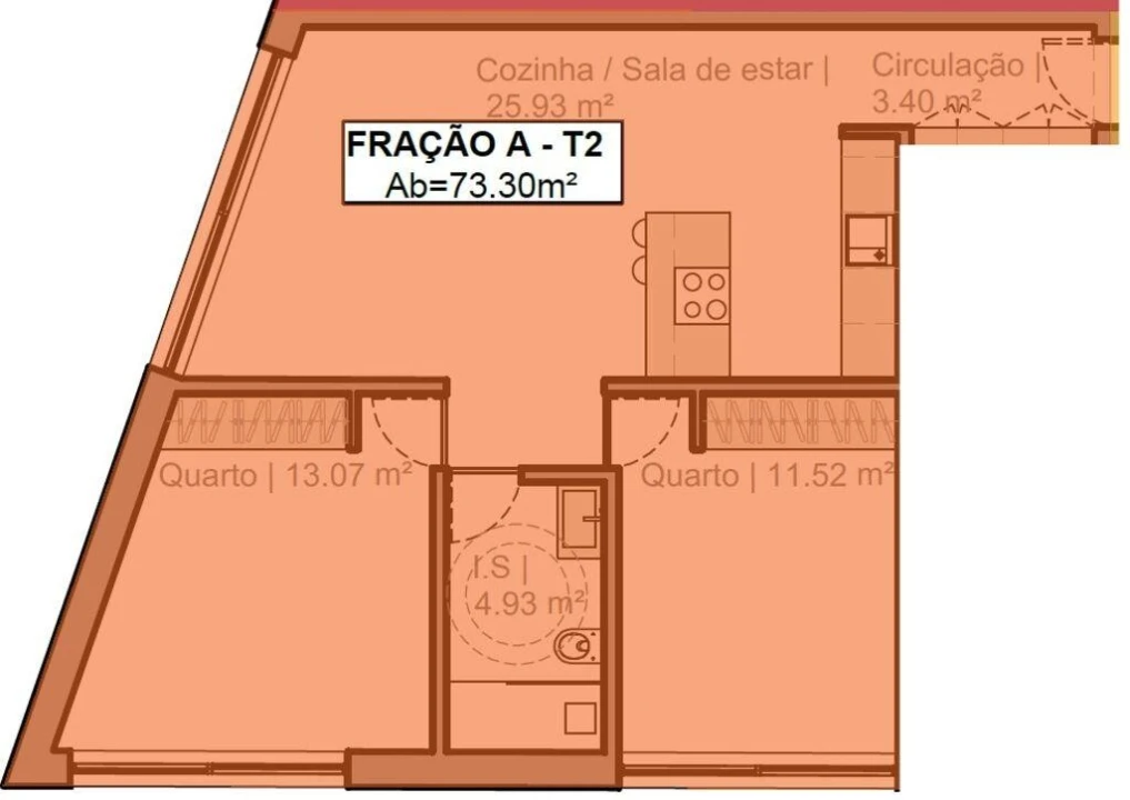 Apartamento T2 para Venda em Quarteira Foto 9