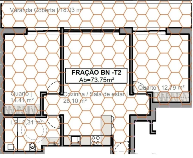 Apartamento T2 para Venda em Quarteira Foto 9