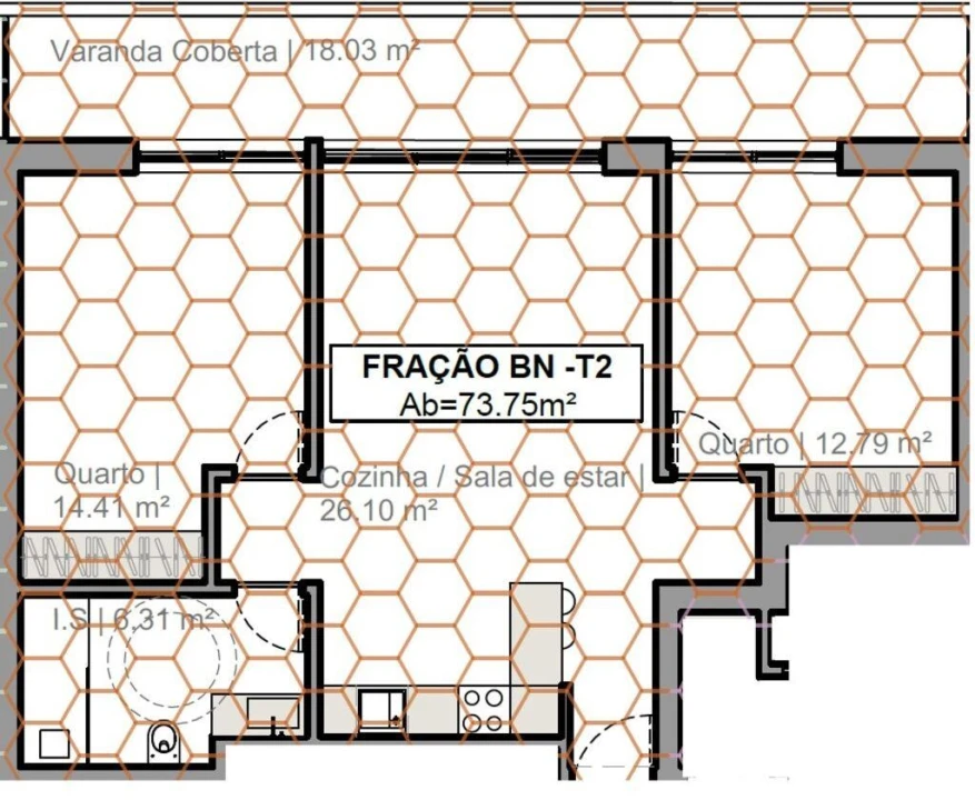 Apartamento T2 para Venda em Quarteira Foto 9