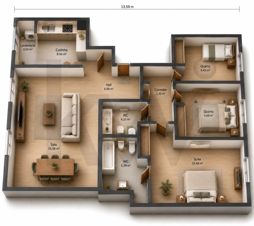 Apartamento T3 para Venda em Parque das Nações Foto 35