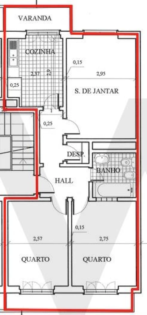 Apartamento T2 para Arrendamento em Estrela