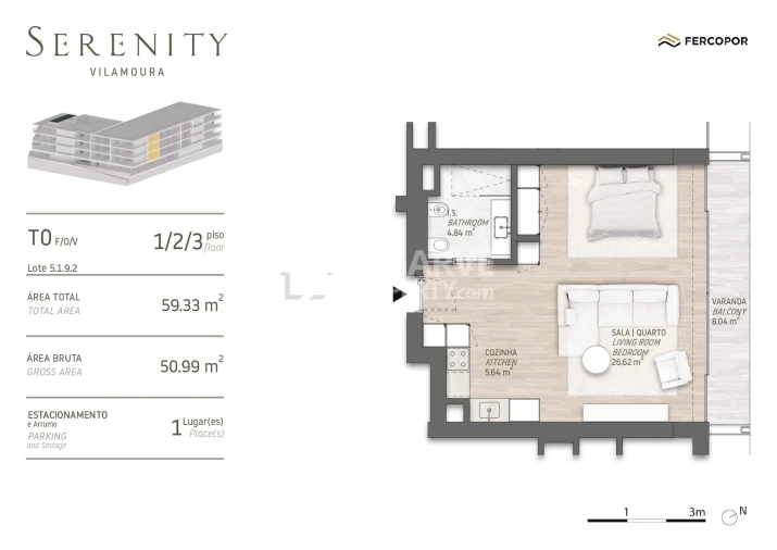 Apartamento para Venda em Quarteira Planta 1