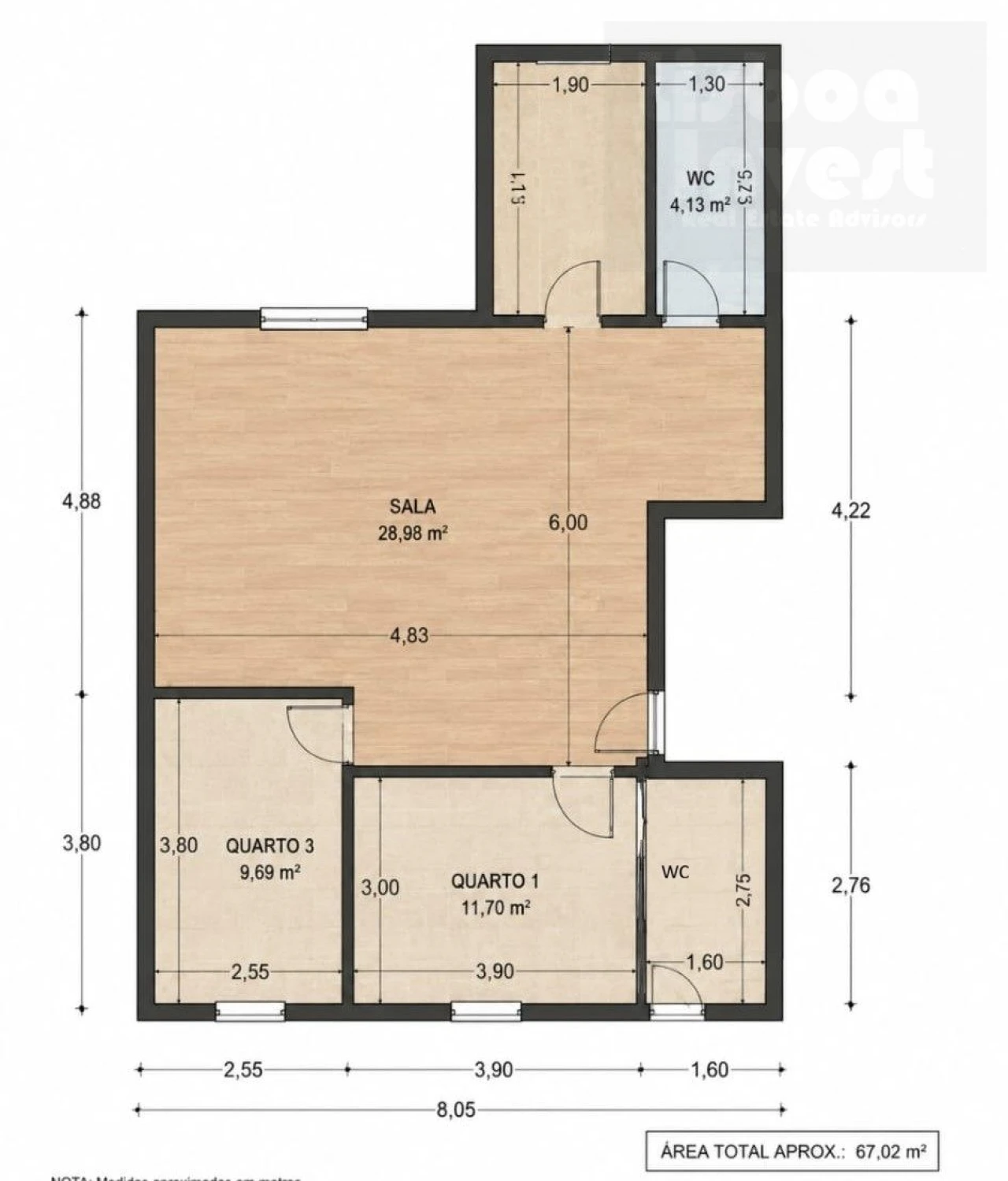 Apartamento T3 para Venda em São Vicente Foto 53