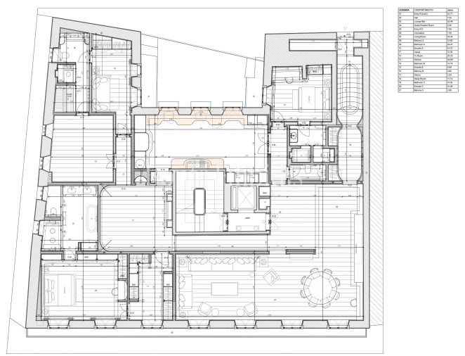 Apartamento T4 para Venda em Misericórdia Planta 1